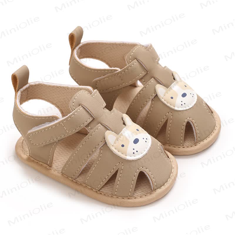 Baby Boy Car/Tiger First Walker Sandals - Khaki - 12-18M - image 11