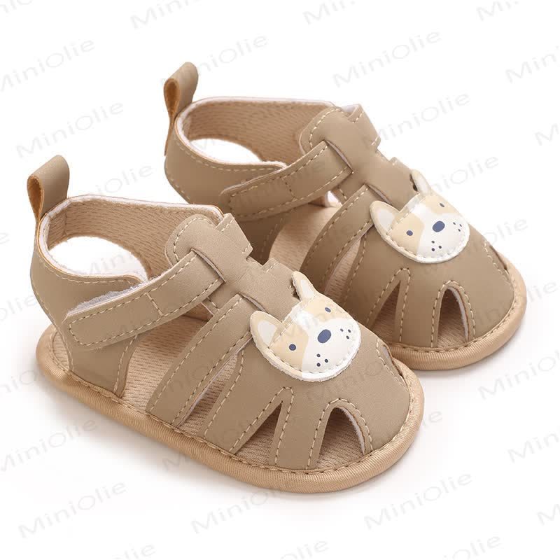 Baby Boy Car/Tiger First Walker Sandals - Khaki - 12-18M - image 11