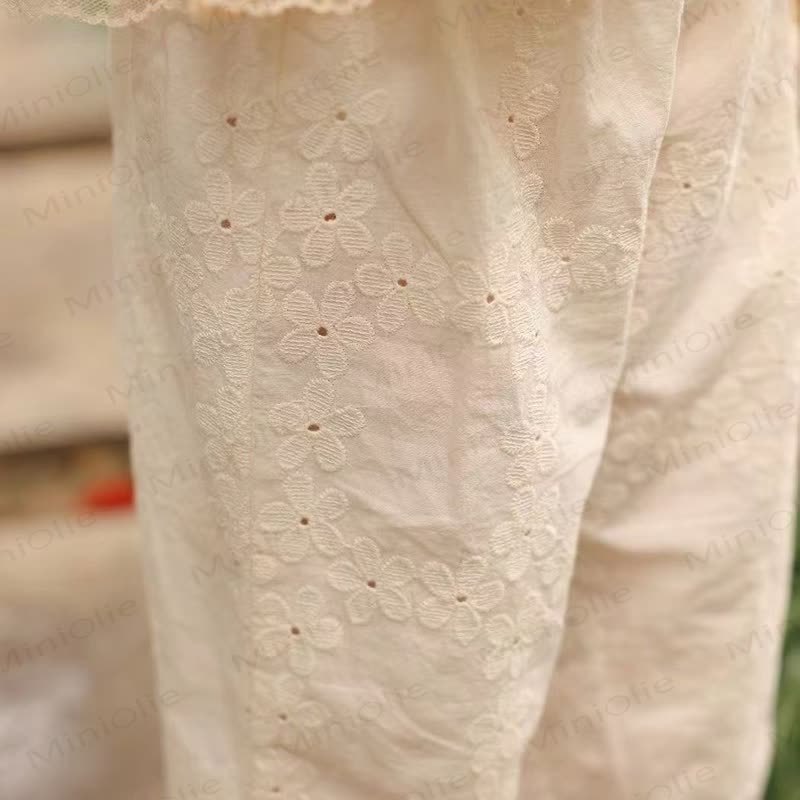Toddler Girl Lace Embroidered Pants - image 3