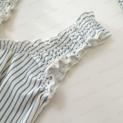 Toddler Girl Polka Dot Ruffle Swim Dress Soft Stretch - image 16