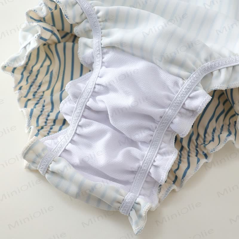 Toddler Girl Polka Dot Ruffle Swim Dress Soft Stretch - image 18