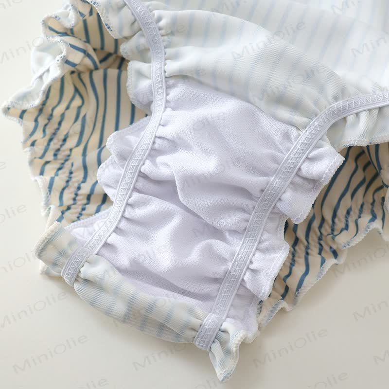 Toddler Girl Polka Dot Ruffle Swim Dress Soft Stretch - image 18