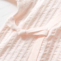 Baby Bear Pattern Solid Color Romper - image 7