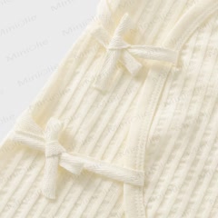 Baby Cotton Solid Color Romper - image 8