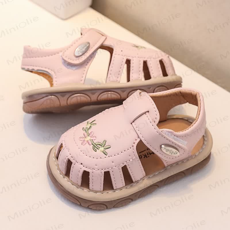 Toddler Floral Embroidered Sandals  - image 7