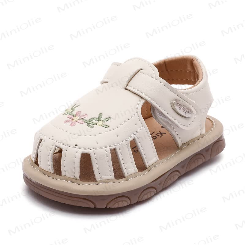 Toddler Floral Embroidered Sandals  - image 5