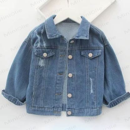 BREAKFAST CLUB Toddler Kid Breakfast Plaid Denim Jacket - image 2