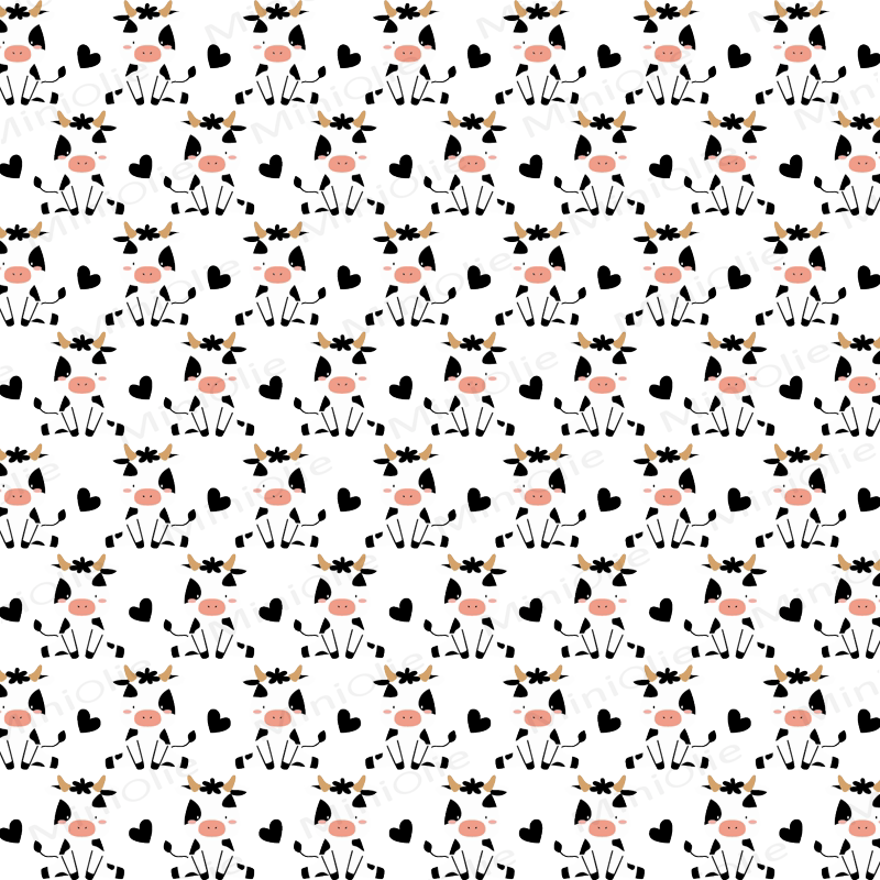 Baby Waffle Cute Dairy Cow Sweatshirt 2-piece Set - image 6