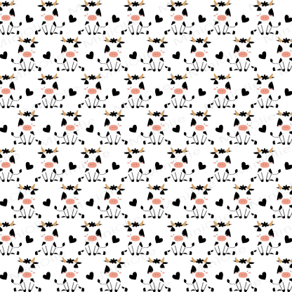 Baby Waffle Cute Dairy Cow Sweatshirt 2-piece Set - image 6