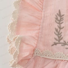 Baby Girl Lace Square-neck Romper - image 4