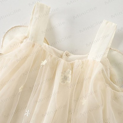 Baby Girls Tulle Bow Princess Lace Sleeveless Dress - image 5