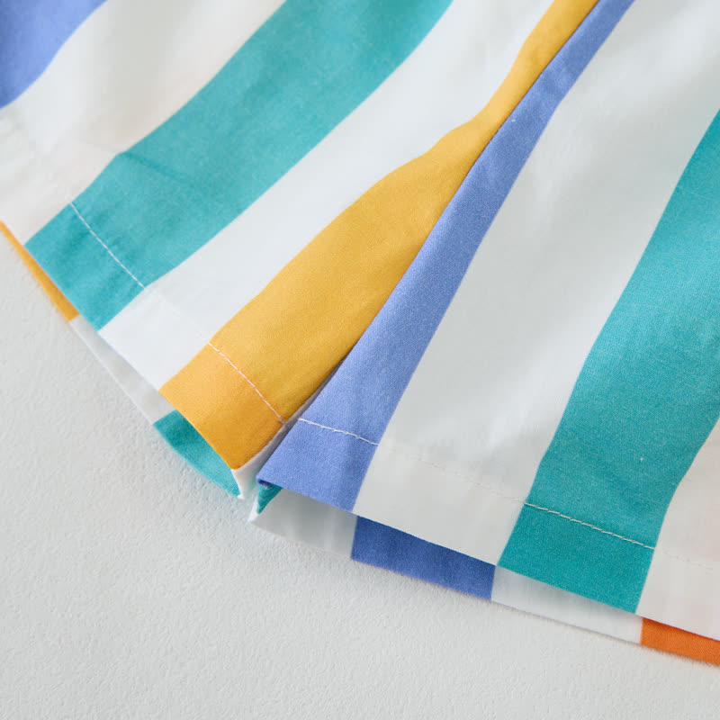 Baby Toddler White Vertical Stripes Sleeveless 2-piece Set - image 7