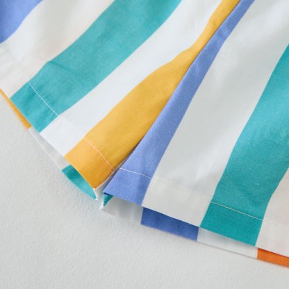 Baby Toddler White Vertical Stripes Sleeveless 2-piece Set - image 7