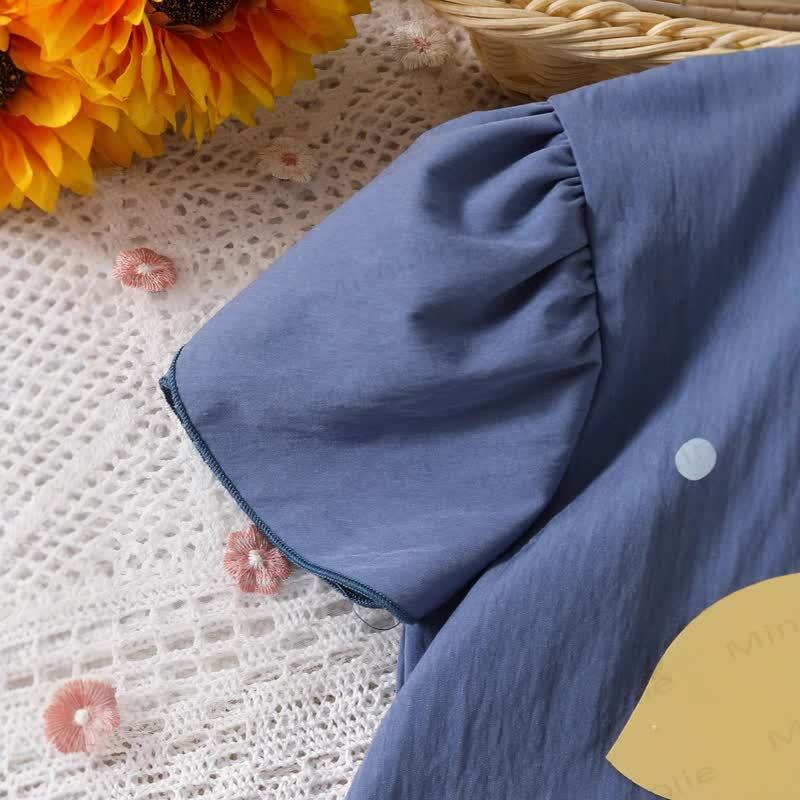 Toddler Girls 3D Yellow Flower A Line Dress - image 3