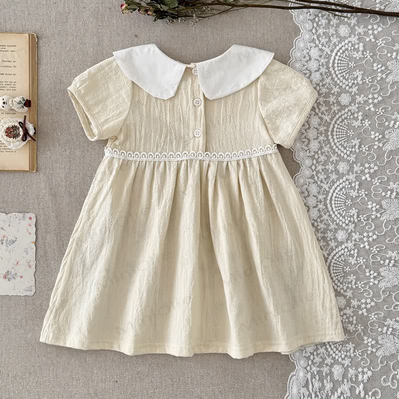 Baby Girls Apricot Floral Print Dress - image 3