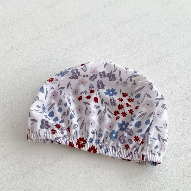 Baby Floral Ruffle One-piece Swimsuit With Hat - image 6