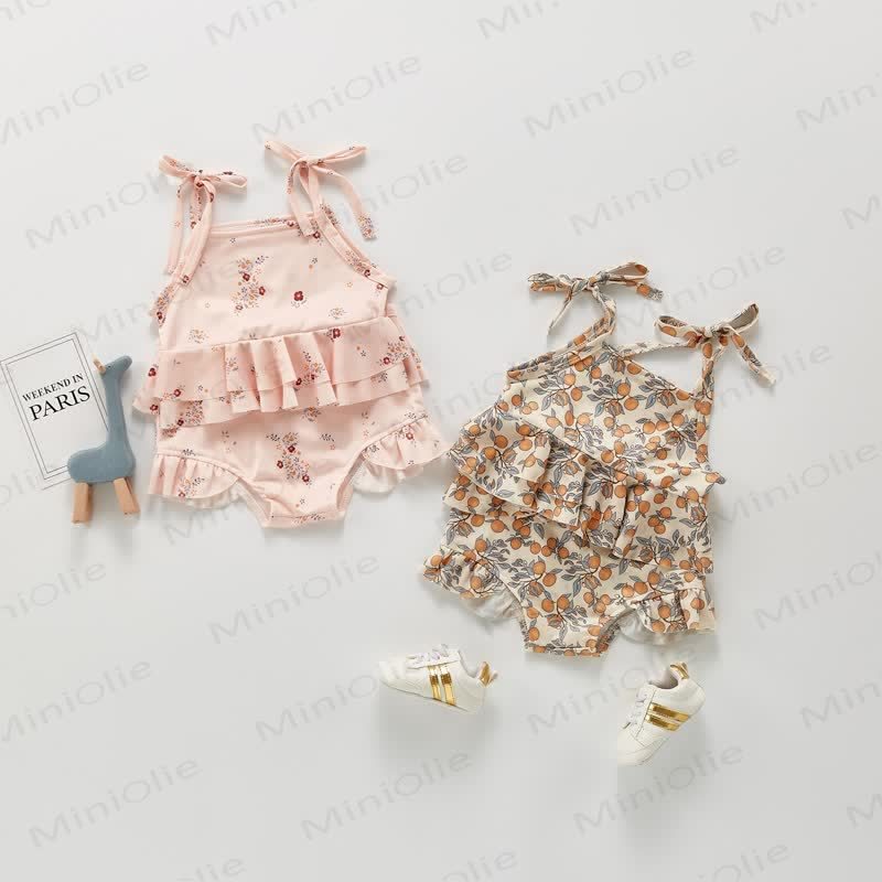 Baby Flower/Lemon Ruffle Strap Swimsuit - image 4