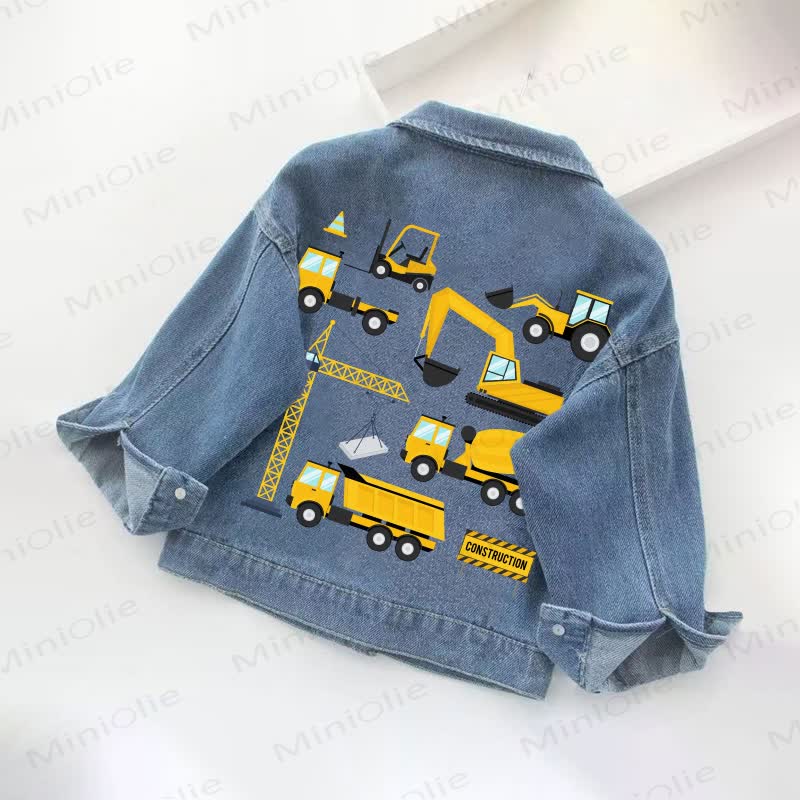 Toddler Kid  Boy Car Denim Jacket - image 2