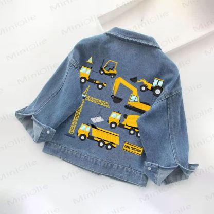 Toddler Kid  Boy Car Denim Jacket - image 2