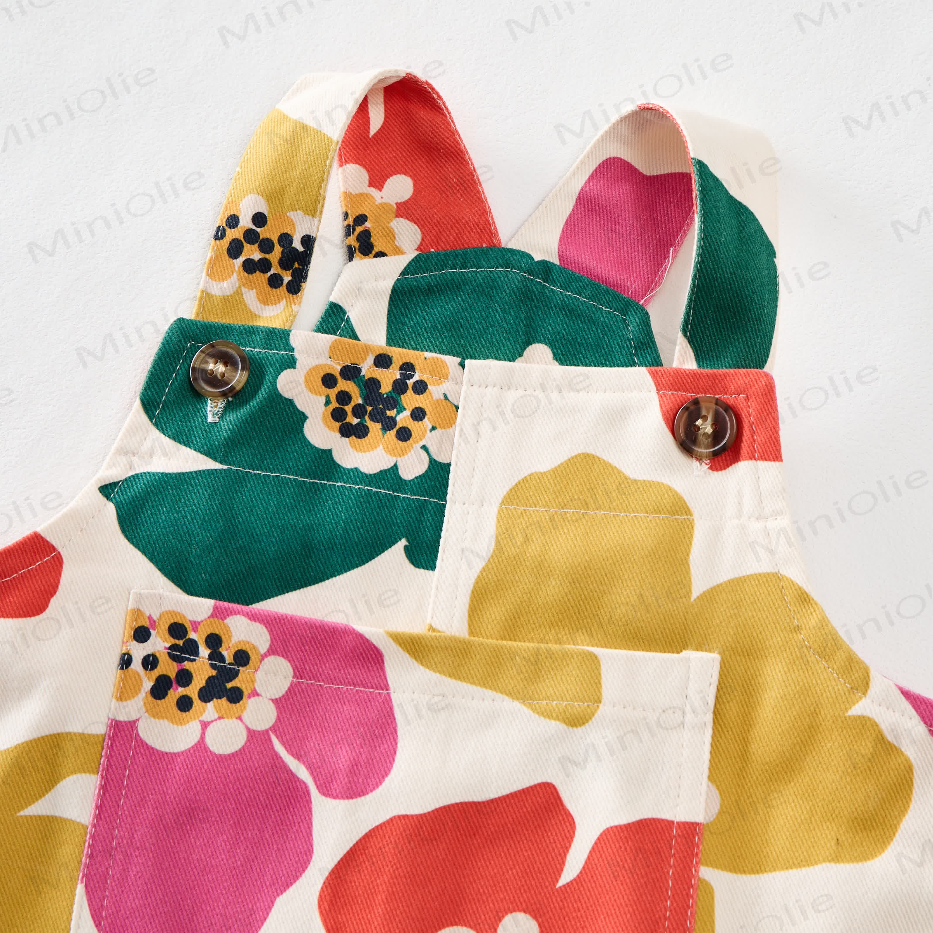 Baby Toddler Colorful Flowers Overalls - image 2