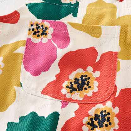 Baby Toddler Colorful Flowers Overalls - image 3