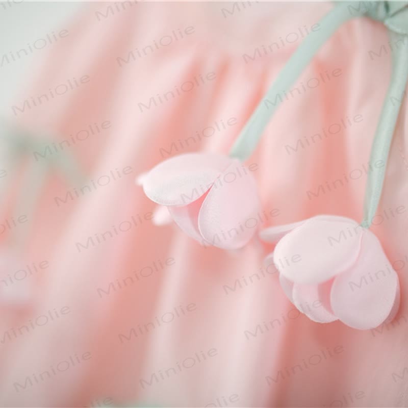 Baby Girls Pink Flower Cotton Tank Top and Shorts Set - image 6