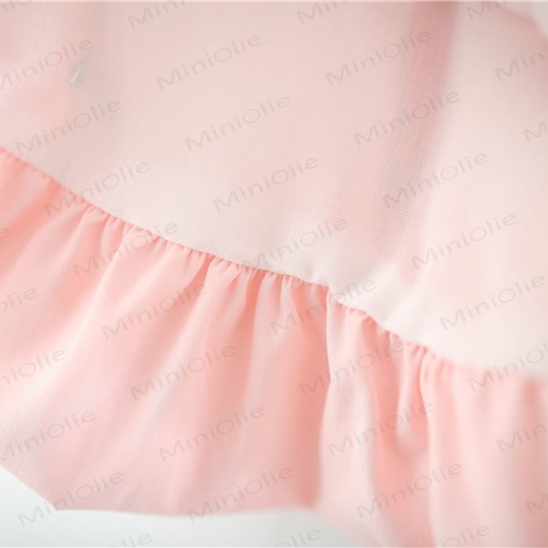 Baby Girls Pink Flower Cotton Tank Top and Shorts Set - image 7