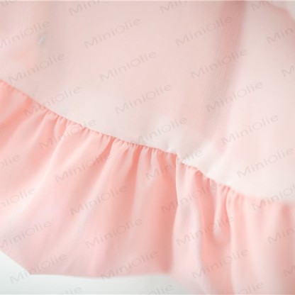 Baby Girls Pink Flower Cotton Tank Top and Shorts Set - image 7