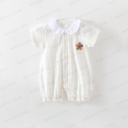 Baby Girl Flower Romper - White - 15-24M - image 2