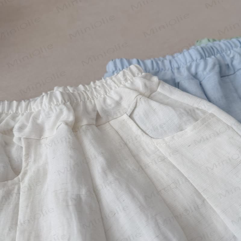 Toddler Kid Linen Solid Color Pants - image 6