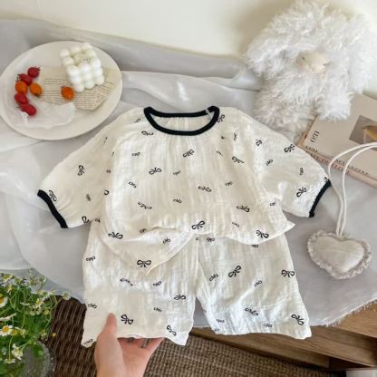 Toddler Kid Girls Pink Floral Print Top and Pants Set - Beige - 10-11T - image 5