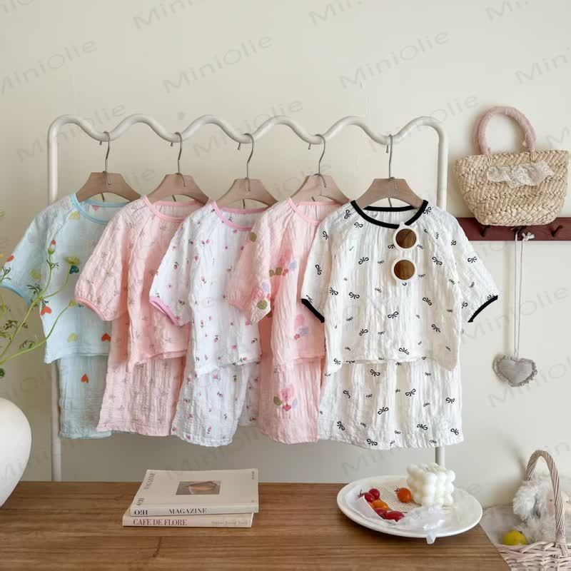 Toddler Kid Girls Pink Floral Print Top and Pants Set - image 6