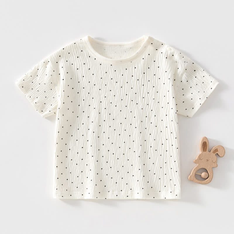 Baby Dot/Bear T-shirt - White Dot - 3-4T - image 2