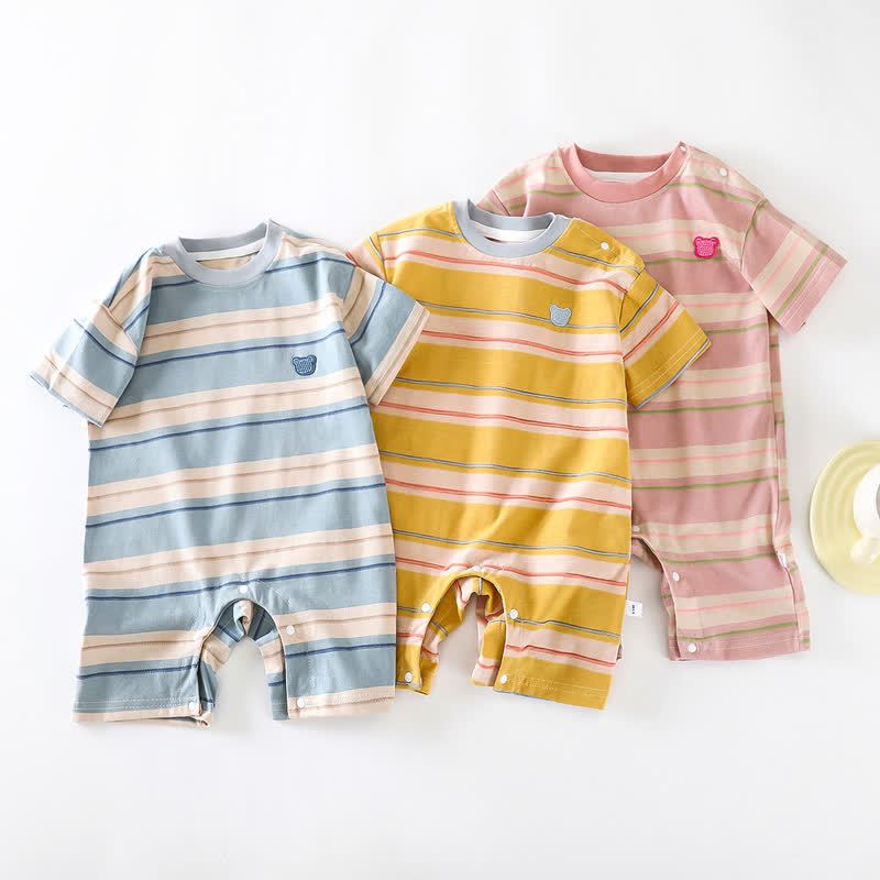 Baby Bear Stripe Romper - image 1