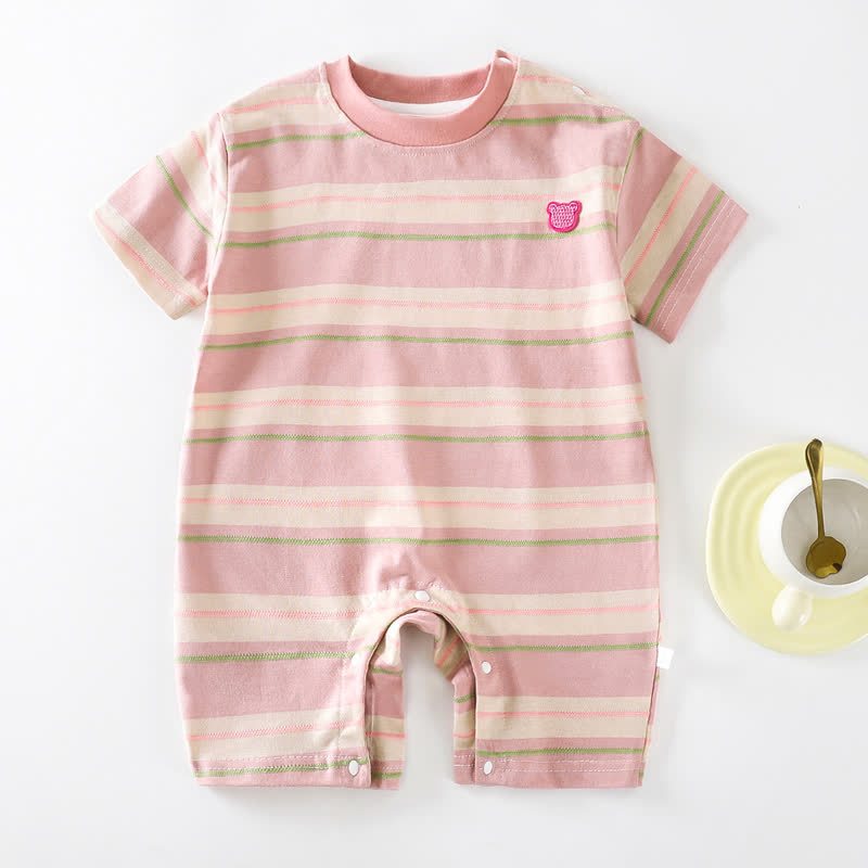 Baby Bear Stripe Romper - Pink - 2-3T - image 4