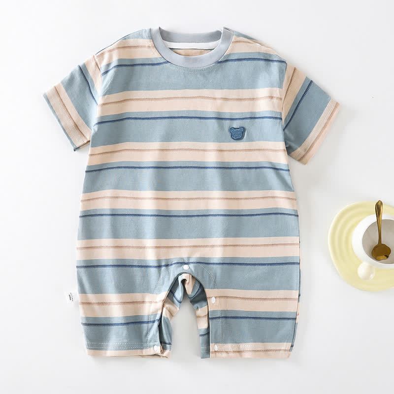 Baby Bear Stripe Romper - Blue - 2-3T - image 3