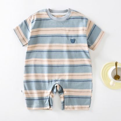 Baby Bear Stripe Romper - Blue - 2-3T - image 3