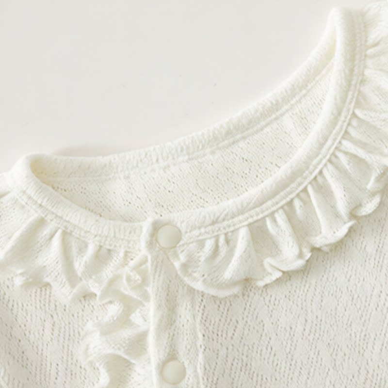 Baby Bowknot Ruffle Trim Romper - image 4