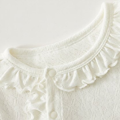 Baby Bowknot Ruffle Trim Romper - image 4