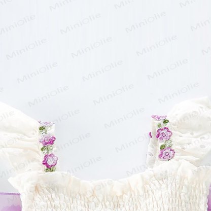 Toddler Girls Floral Print Tulle Sleeveless Dress - image 5