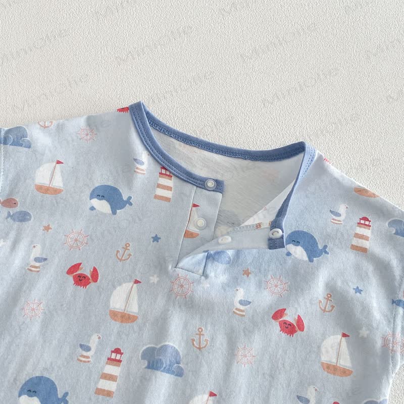 Baby Animal/Geometry/Playground Print Sleeveless Romper - image 7