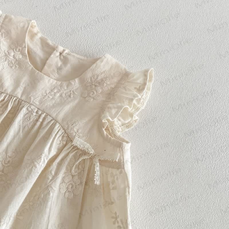 Toddler Girls Cotton Floral Lace Tank Top or Pants - image 4