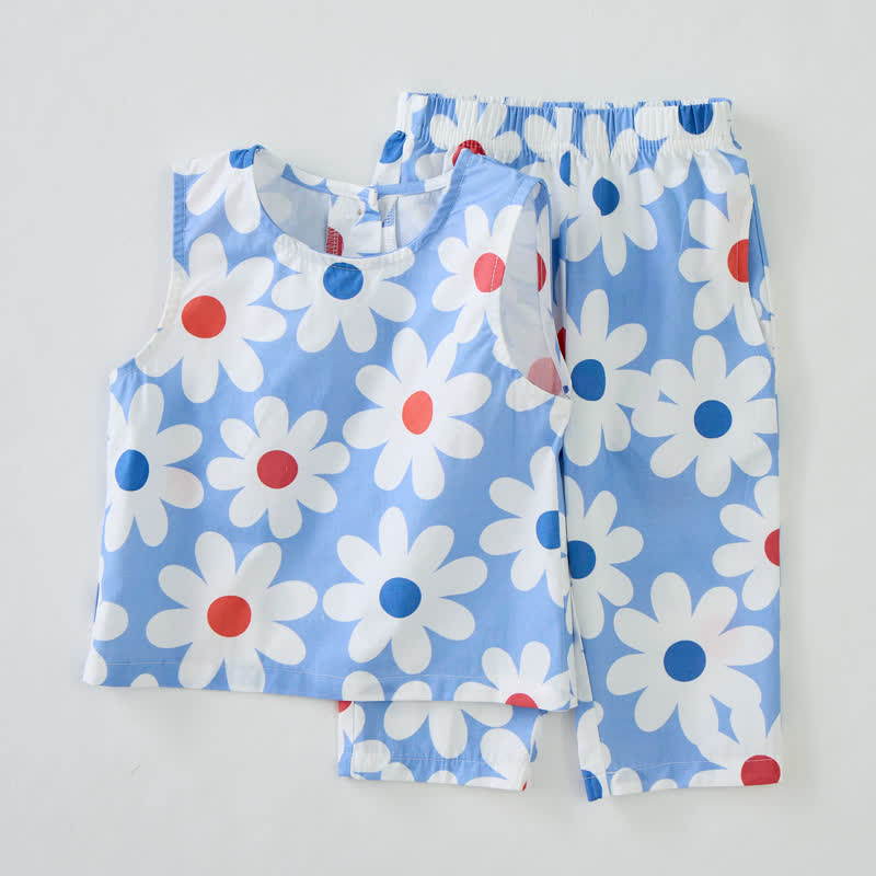 Baby White Daisy 2-Piece Sleeveless Set - image 4