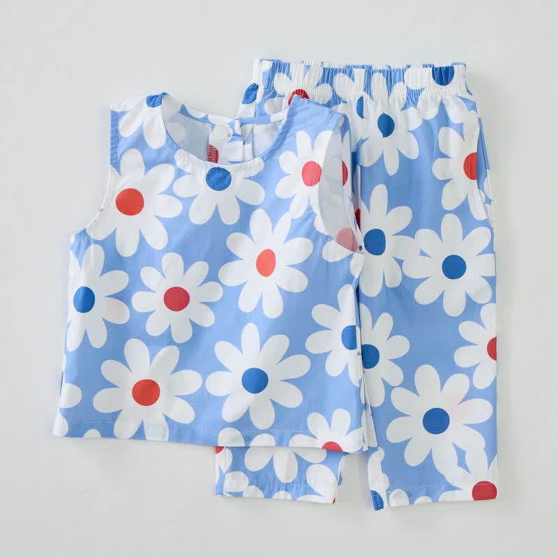 Baby White Daisy 2-Piece Sleeveless Set - image 4