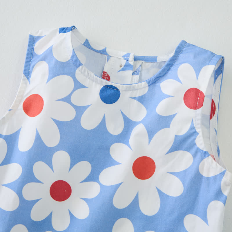 Baby White Daisy 2-Piece Sleeveless Set - image 5