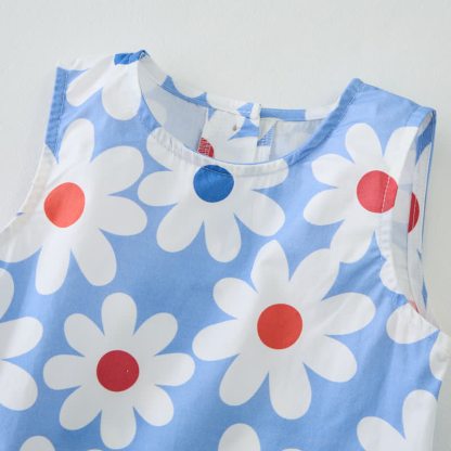 Baby White Daisy 2-Piece Sleeveless Set - image 5