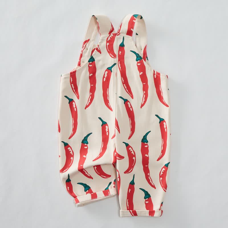 Baby Toddler Pepper White Overalls  - image 3