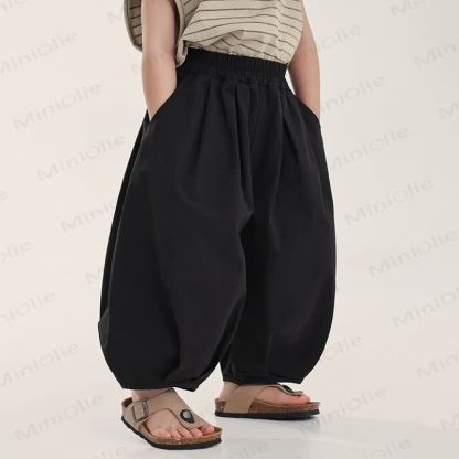 Toddler Boys Solid Color Pants - Black - 8-9T - image 2