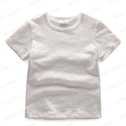 Toddler Solid Color Crewneck Tee - White - 7-8T - image 2