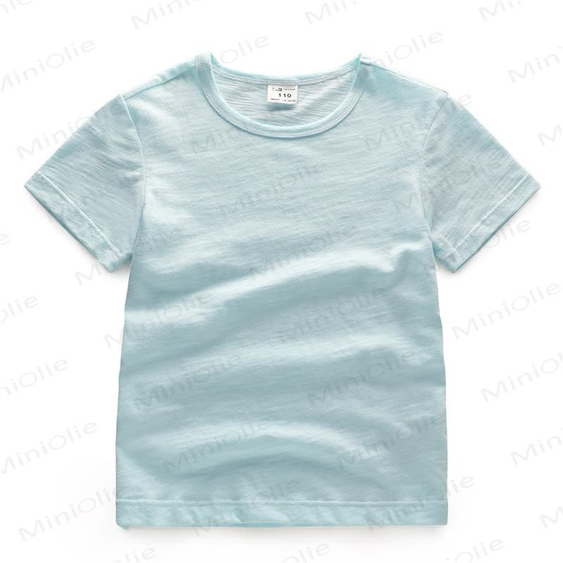 Toddler Solid Color Crewneck Tee - LightBlue - 7-8T - image 6